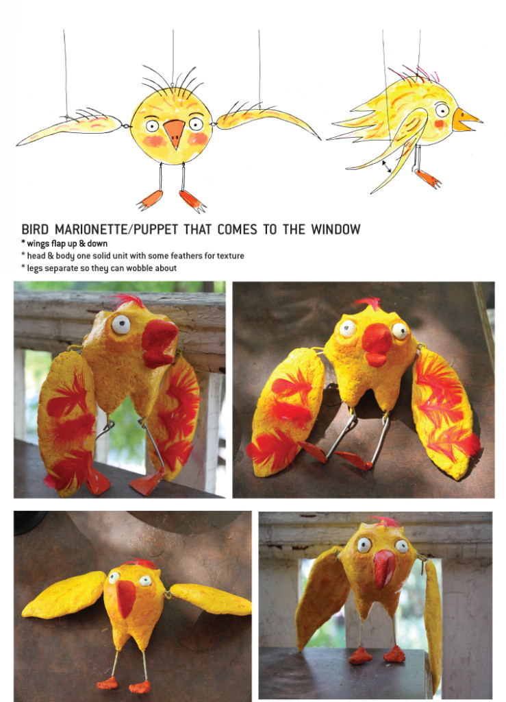 Bird puppets